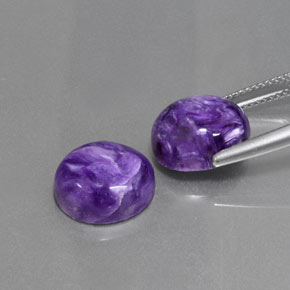 Achetez naturel ct violet charoïte gems, coupe ovale, en provenance russie chez gemselect. en stock, livraison internationale!