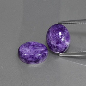 Achetez naturel ct violet charoïte gems, coupe ovale, en provenance russie chez gemselect. en stock, livraison internationale!
