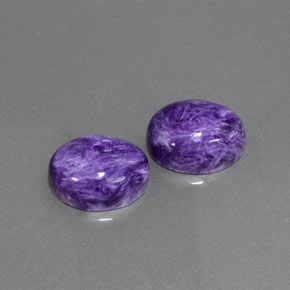 Achetez naturel ct violet charoïte gems, coupe ovale, en provenance russie chez gemselect. en stock, livraison internationale!