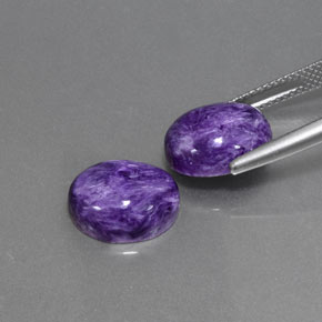 Achetez naturel ct violet charoïte gems, coupe ovale, en provenance russie chez gemselect. en stock, livraison internationale!