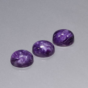 Achetez naturel ct Violet Charoïte gems, Coupe ovale, En provenance Russie chez GemSelect. En stock, livraison internationale!