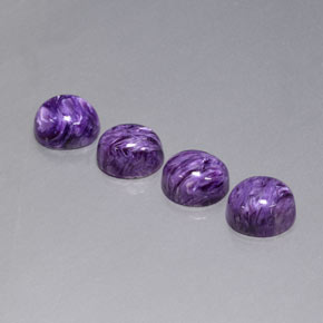 Achetez naturel ct Violet Charoïte gems, Coupe ovale, En provenance Russie chez GemSelect. En stock, livraison internationale!