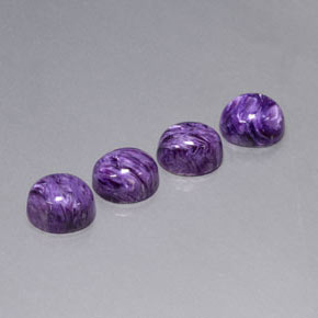 Achetez naturel ct Violet Charoïte gems, Coupe ovale, En provenance Russie chez GemSelect. En stock, livraison internationale!