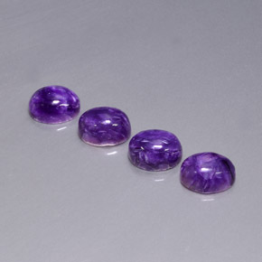 Achetez naturel ct Violet Charoïte gems, Coupe ovale, En provenance Russie chez GemSelect. En stock, livraison internationale!