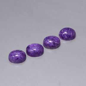 Achetez naturel ct Violet Charoïte gems, Coupe ovale, En provenance Russie chez GemSelect. En stock, livraison internationale!