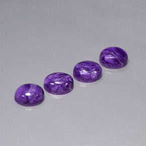 Achetez naturel ct Violet Charoïte gems, Coupe ovale, En provenance Russie chez GemSelect. En stock, livraison internationale!