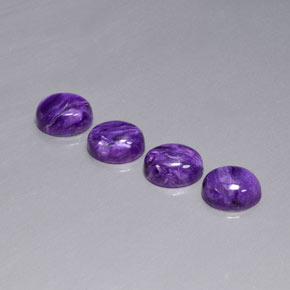 Achetez naturel ct Violet Charoïte gems, Coupe ovale, En provenance Russie chez GemSelect. En stock, livraison internationale!