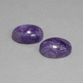 Achetez naturel ct Violet Charoïte gems, Coupe ovale, En provenance Russie chez GemSelect. En stock, livraison internationale!