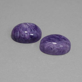 Achetez naturel ct Violet Charoïte gems, Coupe ovale, En provenance Russie chez GemSelect. En stock, livraison internationale!