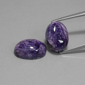 Achetez naturel ct violet charoïte gems, coupe ovale, en provenance russie chez gemselect. en stock, livraison internationale!