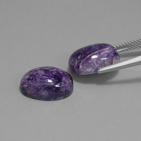 Achetez naturel ct violet charoïte gems, coupe ovale, en provenance russie chez gemselect. en stock, livraison internationale!