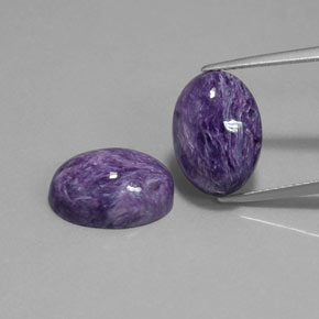 Achetez naturel ct violet charoïte gems, coupe ovale, en provenance russie chez gemselect. en stock, livraison internationale!