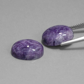 Achetez naturel ct violet charoïte gems, coupe ovale, en provenance russie chez gemselect. en stock, livraison internationale!