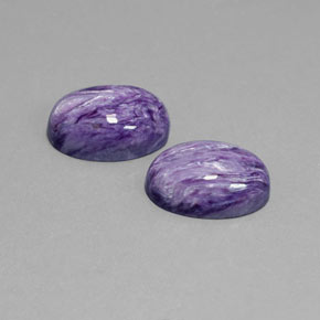 Achetez naturel ct violet charoïte gems, coupe ovale, en provenance russie chez gemselect. en stock, livraison internationale!