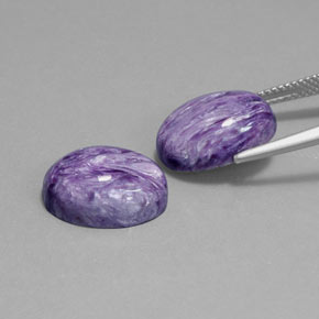 Achetez naturel ct violet charoïte gems, coupe ovale, en provenance russie chez gemselect. en stock, livraison internationale!