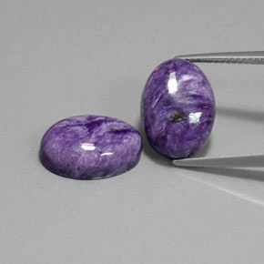 Achetez naturel ct violet charoïte gems, coupe ovale, en provenance russie chez gemselect. en stock, livraison internationale!