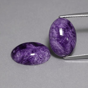 Achetez naturel ct violet charoïte gems, coupe ovale, en provenance russie chez gemselect. en stock, livraison internationale!