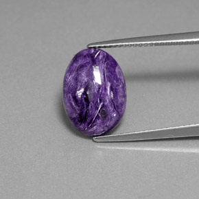 Charoïte Violet naturelle Coupe ovale, 3.54 ct, Opaque
