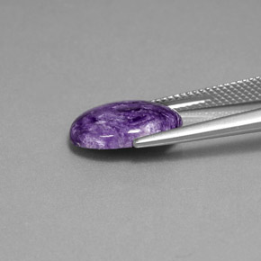 Charoïte Violet naturelle Coupe ovale, 3.54 ct, Opaque