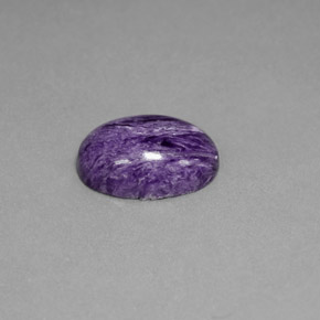 Charoïte violet naturelle coupe ovale, 5,52 ct, opaque