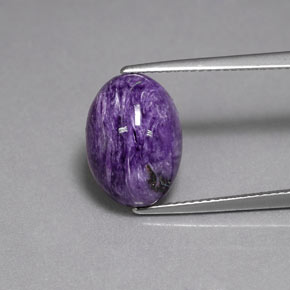 Charoïte Violet naturelle Coupe ovale, 5.27 ct, Opaque