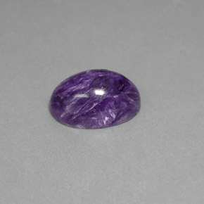 Charoïte violet naturelle coupe ovale, 6,56 ct, opaque