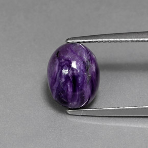 Charoïte Violet naturelle Coupe ovale, 3.12 ct, Opaque