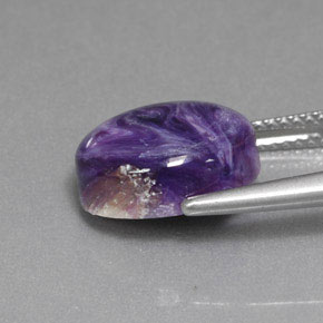 Charoïte Violet naturelle Coupe ovale, 5.19 ct, Opaque