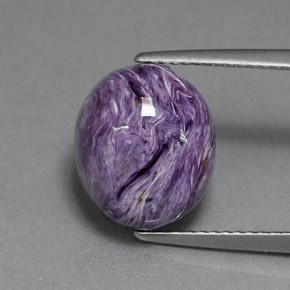 Charoïte Violet naturelle Coupe ovale, 5.45 ct, Opaque