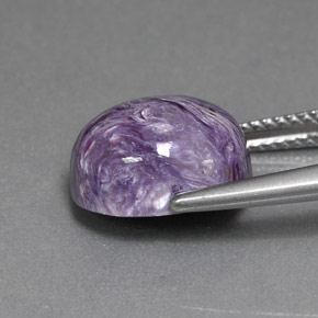 Charoïte Violet naturelle Coupe ovale, 5.45 ct, Opaque