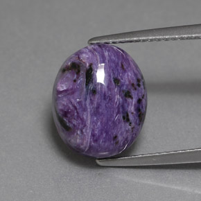 Charoïte Violet naturelle Coupe ovale, 5.47 ct, Opaque