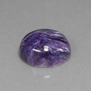 Charoïte violet naturelle coupe ovale, 5,56 ct, opaque