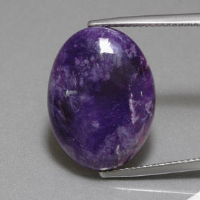 Charoïte Violet naturelle Coupe ovale, 12.62 ct, Opaque