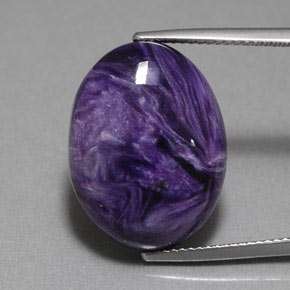 Charoïte Violet naturelle Coupe ovale, 17.18 ct, Opaque