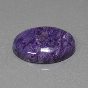 Charoïte violet naturelle coupe ovale, 11,80 ct, opaque