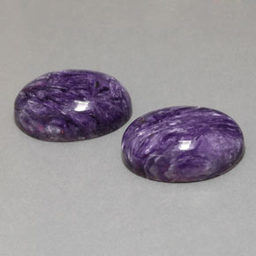 Achetez naturel ct violet charoïte gems, coupe ovale, en provenance russie chez gemselect. en stock, livraison internationale!
