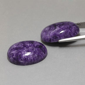 Shop natural ct Violet Charoïte gems, ovale, from Russie at GemSelect. In stock, global shipping!