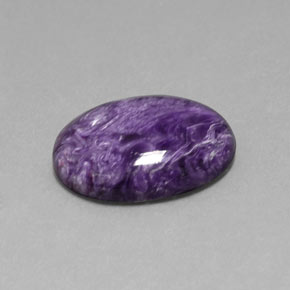 Charoïte violet naturelle coupe ovale, 13,16 ct, opaque