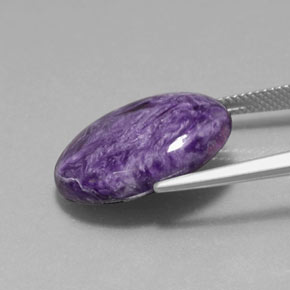 Charoïte violet naturelle coupe ovale, 13,16 ct, opaque