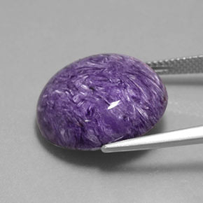Charoïte Violet naturelle Coupe roude, 17.23 ct, Opaque