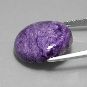 Charoïte violet naturelle coupe roude, 16,37 ct, opaque