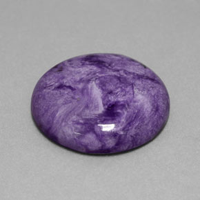 Charoïte violet naturelle coupe roude, 14,76 ct, opaque