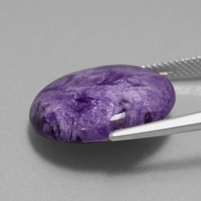 Charoïte violet naturelle coupe roude, 14,76 ct, opaque
