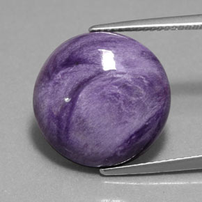 Charoïte Violet naturelle Coupe roude, 11.28 ct, Opaque