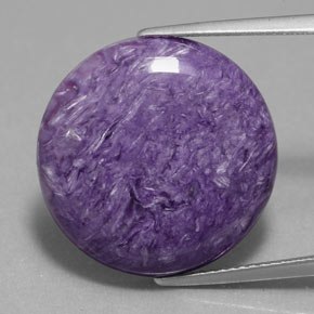 Charoïte Violet naturelle Coupe roude, 13.94 ct, Opaque