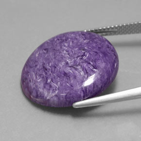Charoïte Violet naturelle Coupe roude, 13.94 ct, Opaque