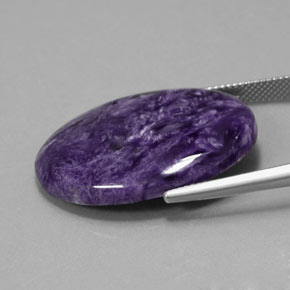 Charoïte Violet naturelle Coupe ovale, 23.93 ct, Opaque