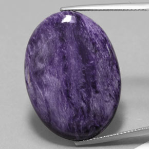 Charoïte Violet naturelle Coupe ovale, 26.90 ct, Opaque