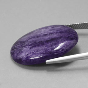 Charoïte Violet naturelle Coupe ovale, 26.90 ct, Opaque