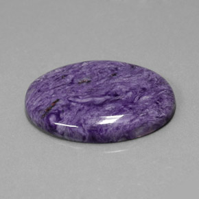 Charoïte Violet naturelle Coupe ovale, 27.59 ct, Opaque